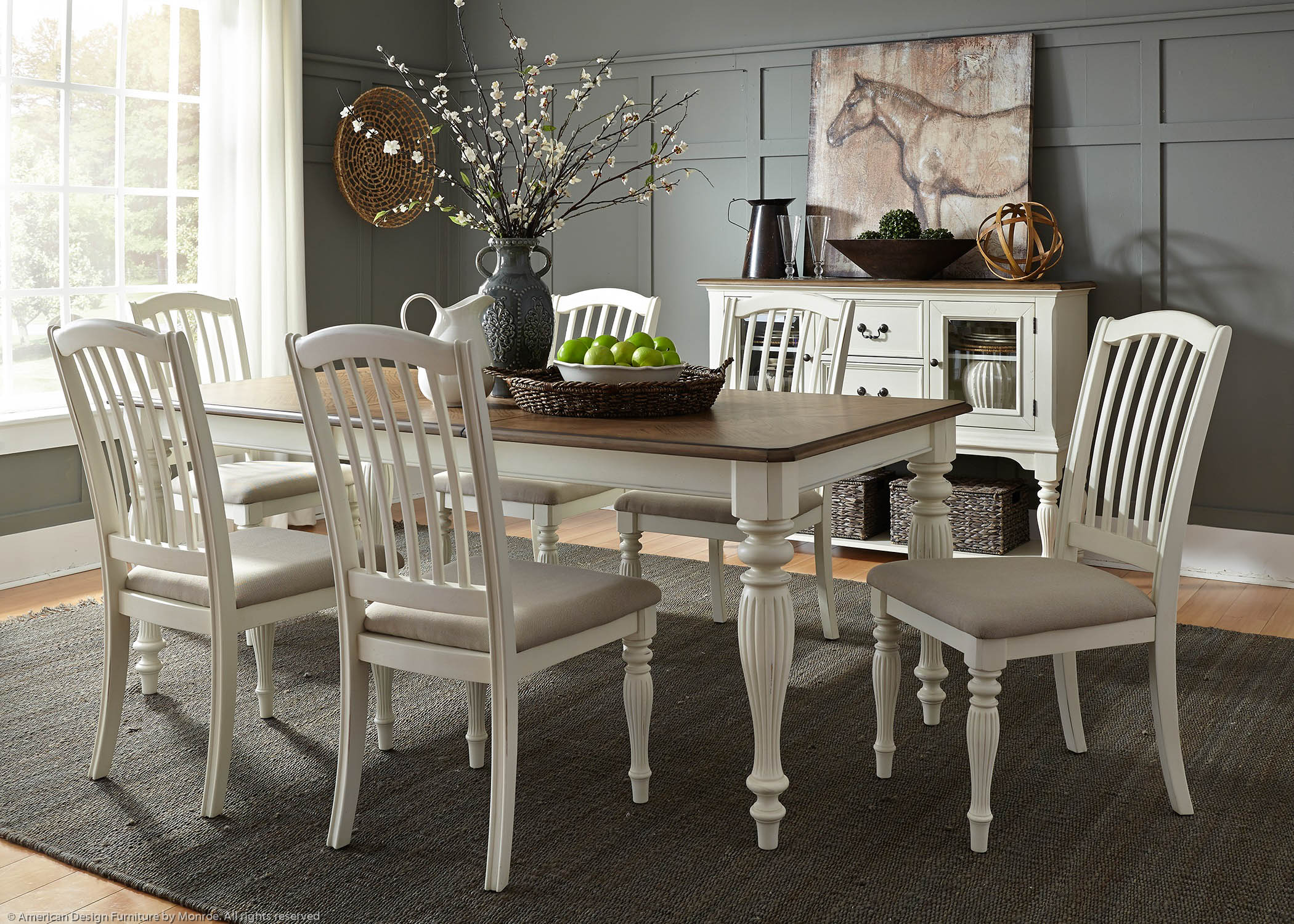 American Design Furniture by Monroe - Windy Hill Dining Set